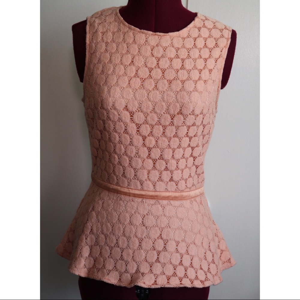 Forever 21 salmon peplum Top